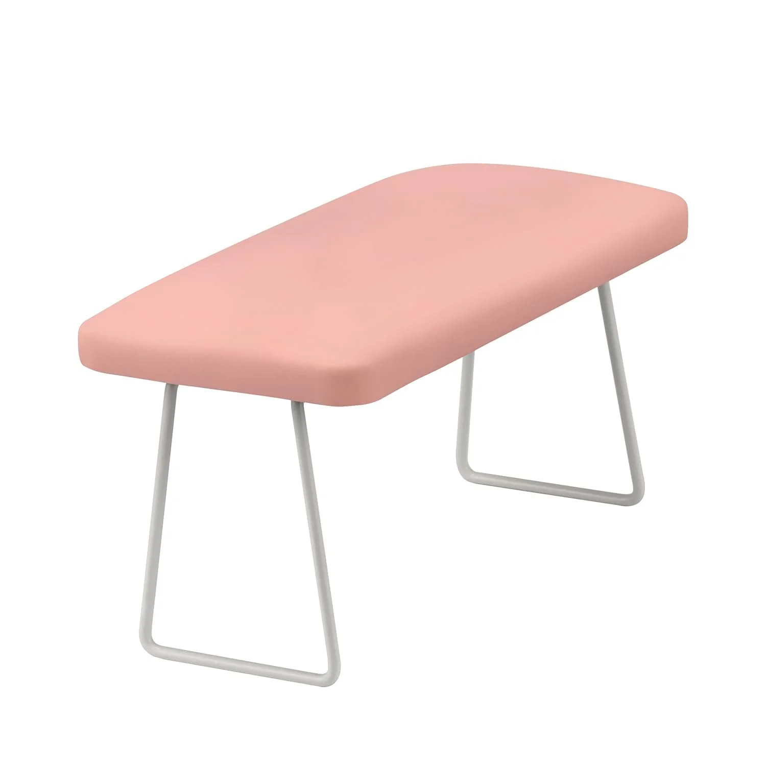 Підставка для рук Манікюрна зі штучної шкіри з хромованими ніжками Рожева, фото №1 Підставка для рук Манікюрна зі штучної шкіри з хромованими ніжками Рожева, фото №1