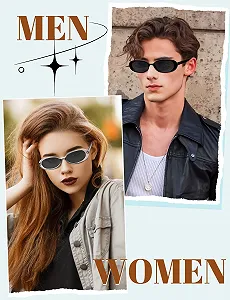 Сонцезахисні окуляри овальні вінтажні Becellen Набір 4 шт. synthetic.ua - Фото 1