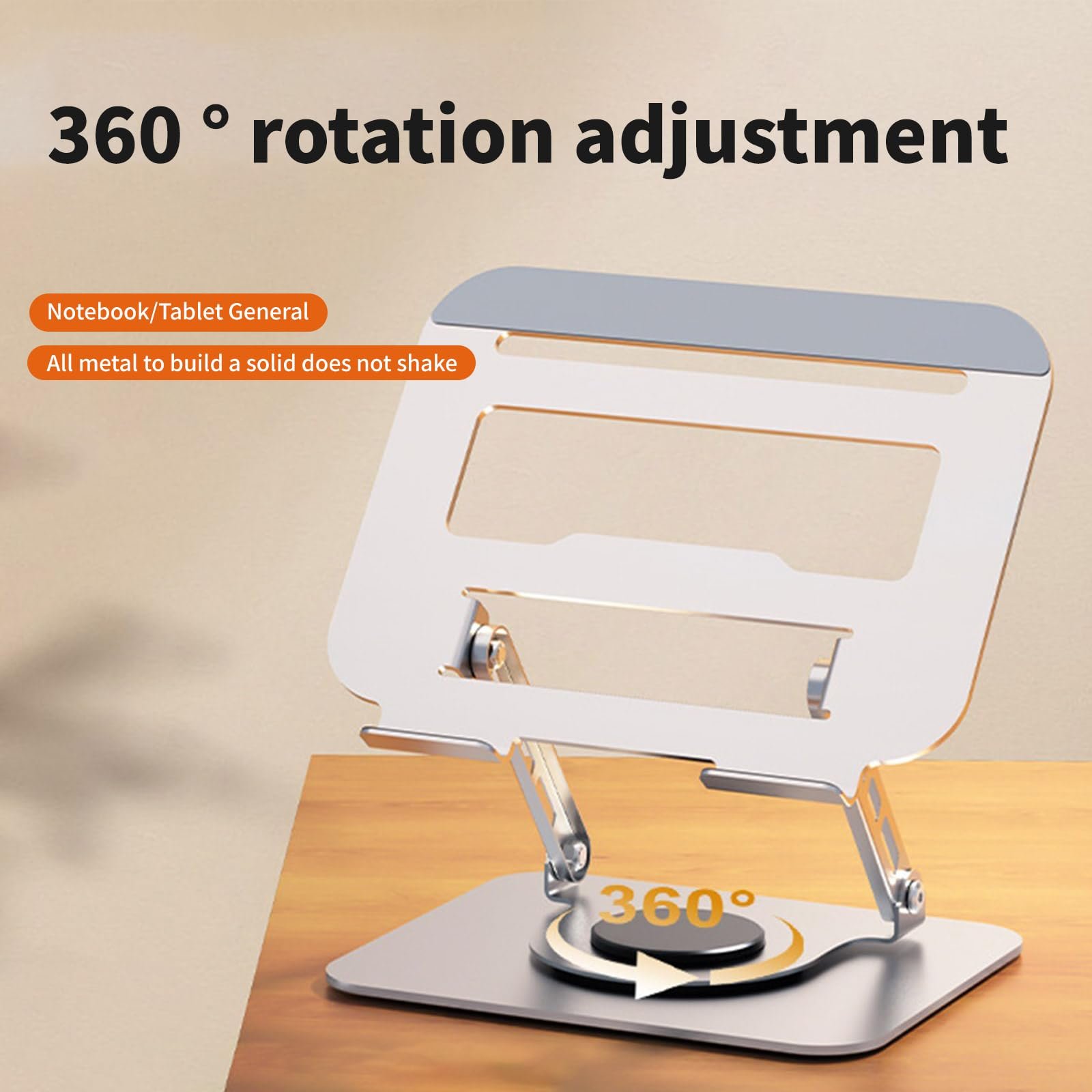 Подставка для планшета Настольная регулируемая вращающаяся на 360 градусов Углеродистая сталь, фото №7