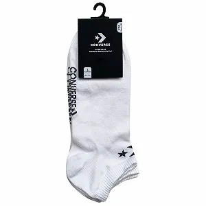 Носки Converse Низкие 3 пары - До щиколотки - Гладкий шов на пальцах - Хлопок - Унисекс Белый, 35-38 synthetic.ua - Фото 1