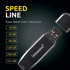 USB Flash Drive Intenso Speed Line 2 x 128 GB USB 3.2 Gen 1x1 Black ціна на synthetic.ua - Фото 1 USB Flash Drive Intenso Speed Line 2 x 128 GB USB 3.2 Gen 1x1 Black synthetic.ua - Фото 1