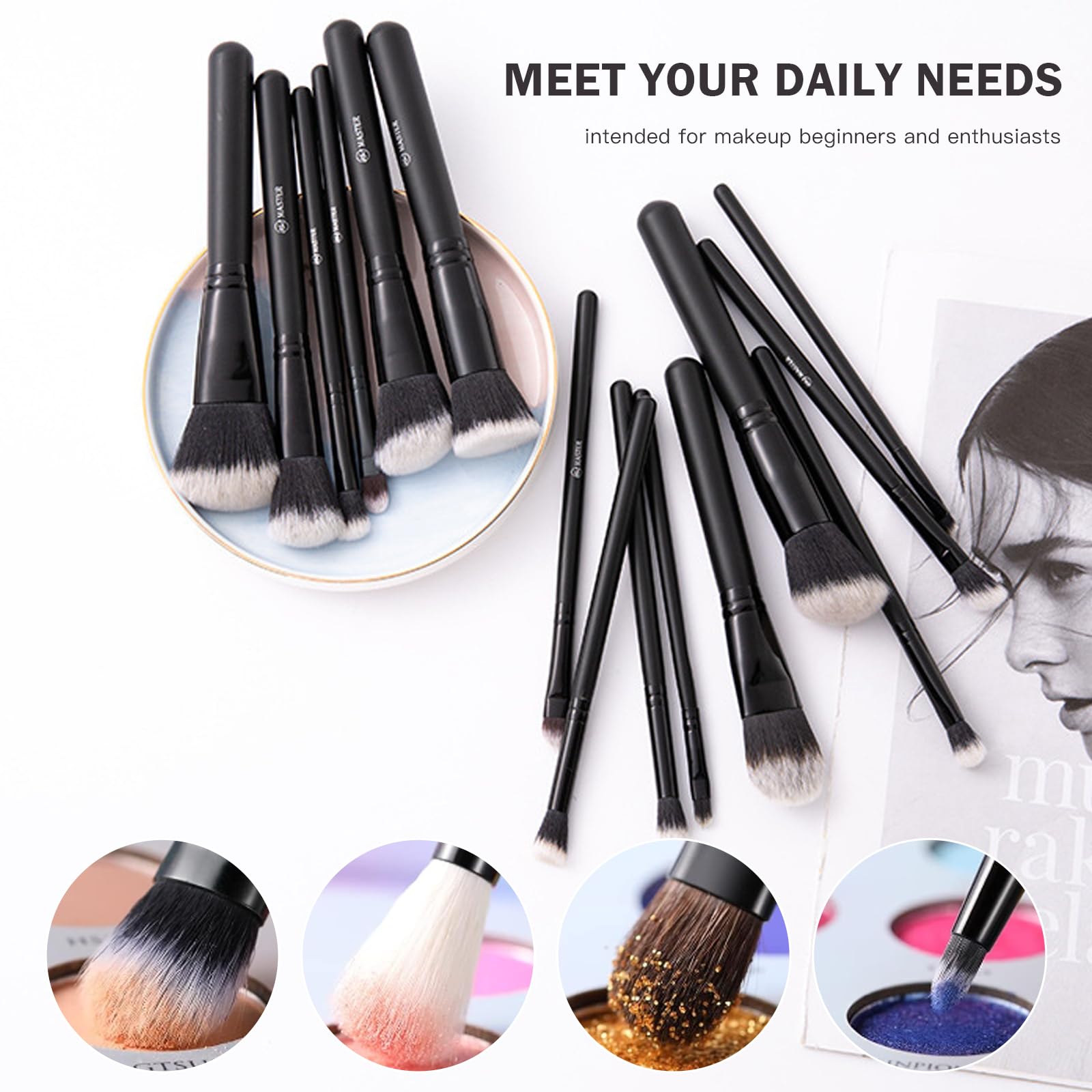 Набор кистей для макияжа Professional 15 шт., фото №6 Набор кистей для макияжа Professional 15 шт., фото №6