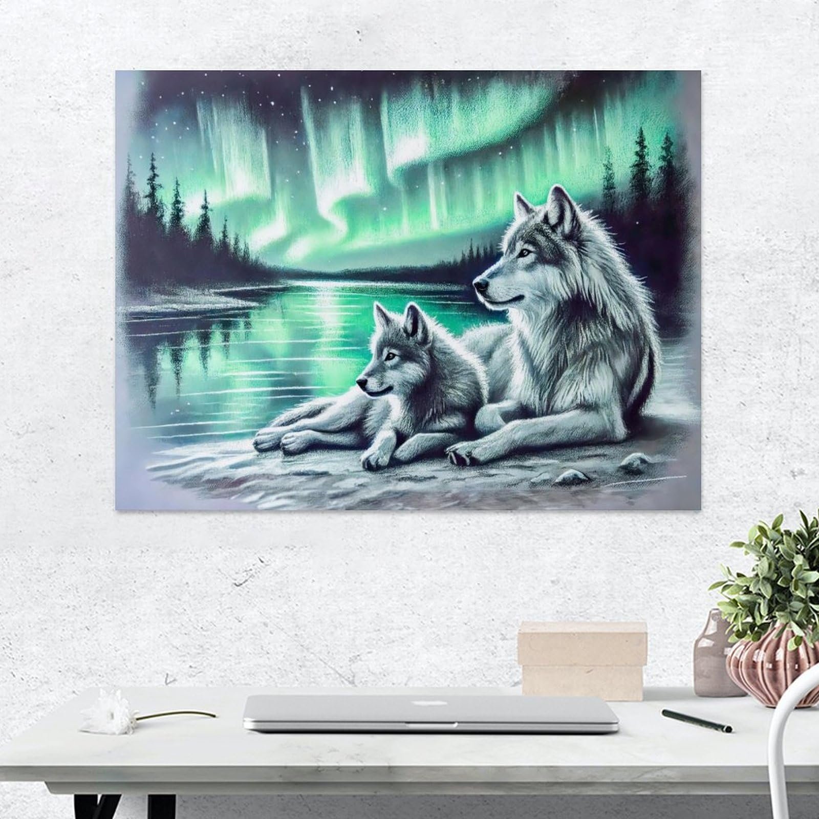 Пазл Two Wolves on the Lakeshore F47 1000 елементів 50 x 70 см, фото №2