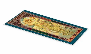 Постер Alfons Mucha The Four Times of the Day (Éclat du jour) 40 x 100 см Petrol synthetic.ua - Фото 1