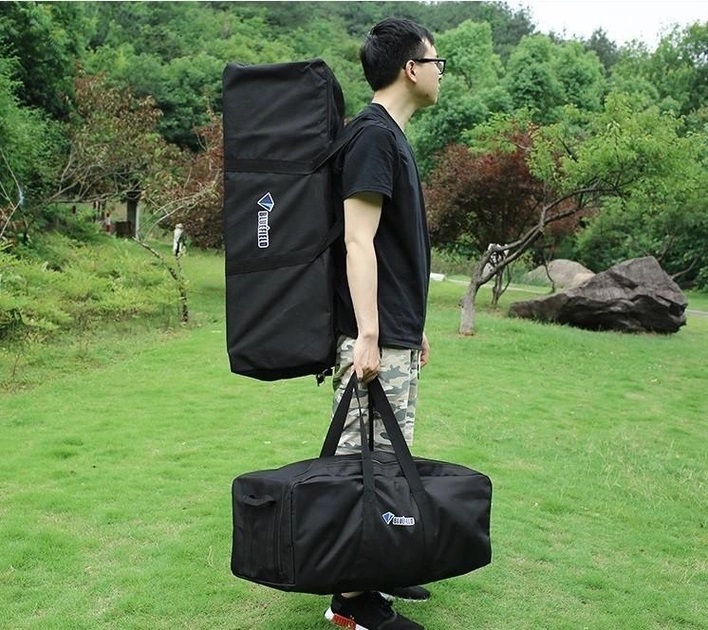 Сумка дорожная Bluefield баул для перевозки и хранения М 102 л 90х38х30 см Черный 050670, фото №4