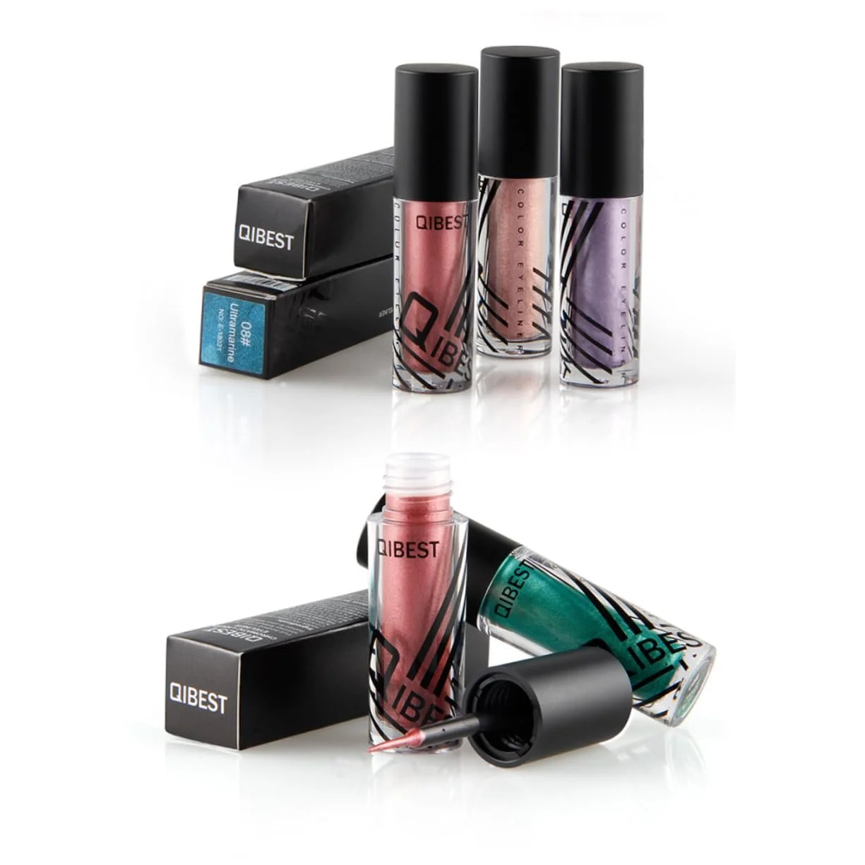 Підводка Angoily Блискуча для повік, блискуча, мерехтлива, рідка, з блискітками, фото №5