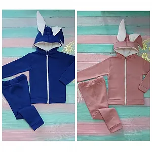 Купить Детский теплый костюм на флисе с ушками 104-110 см - Фото 1 Детский теплый костюм на флисе с ушками 104-110 см - Фото 1