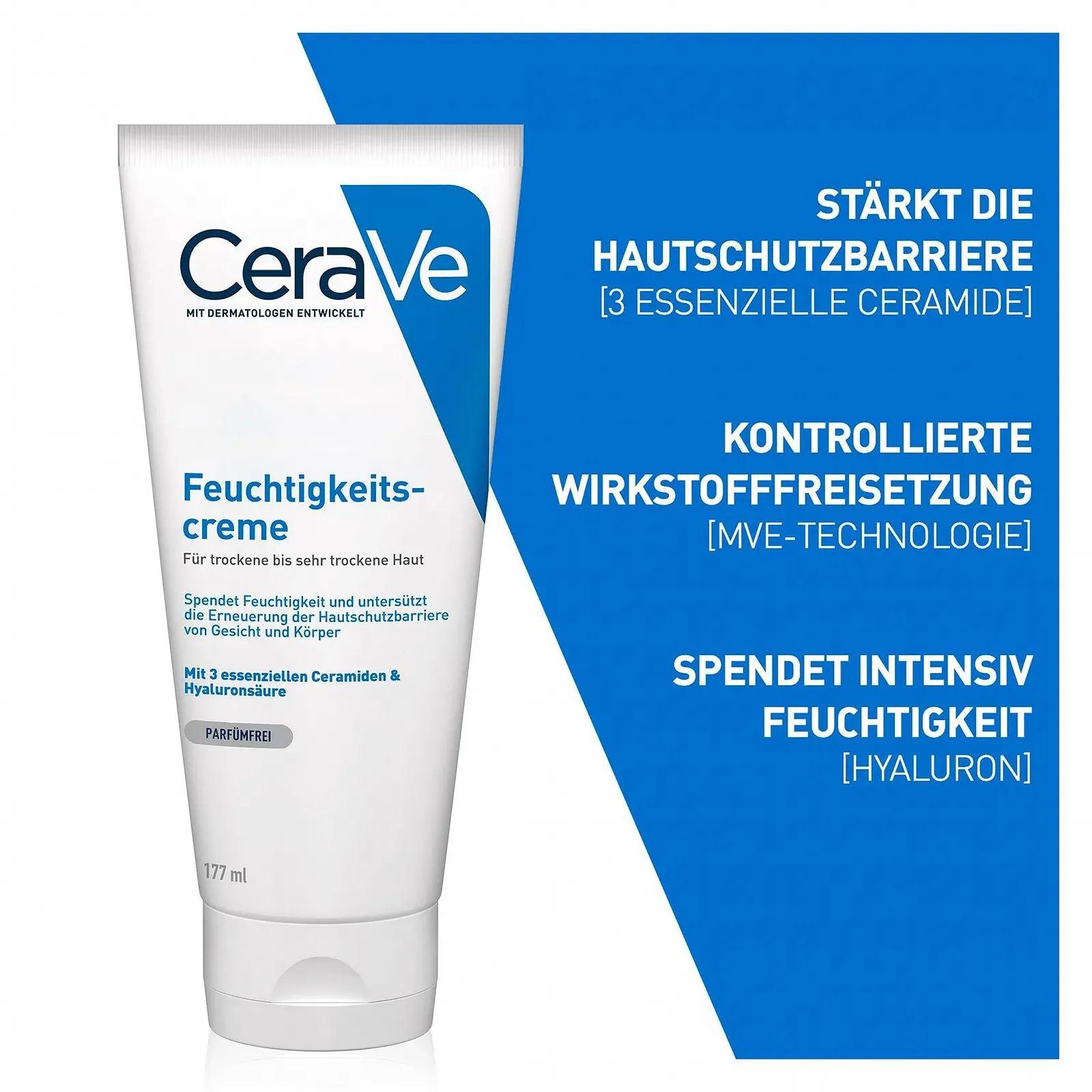Зволожувальний крем CeraVe для тіла та обличчя для сухої та дуже сухої шкіри 177 мл, фото №5 Зволожувальний крем CeraVe для тіла та обличчя для сухої та дуже сухої шкіри 177 мл, фото №5
