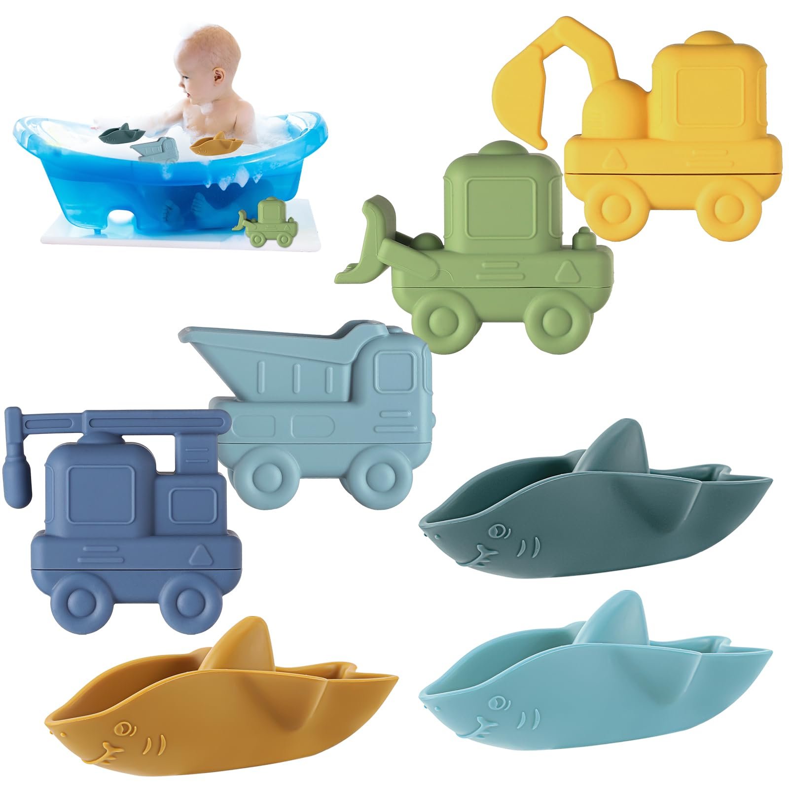 Набір іграшок для ванни 7 шт., Водяна, фото №1