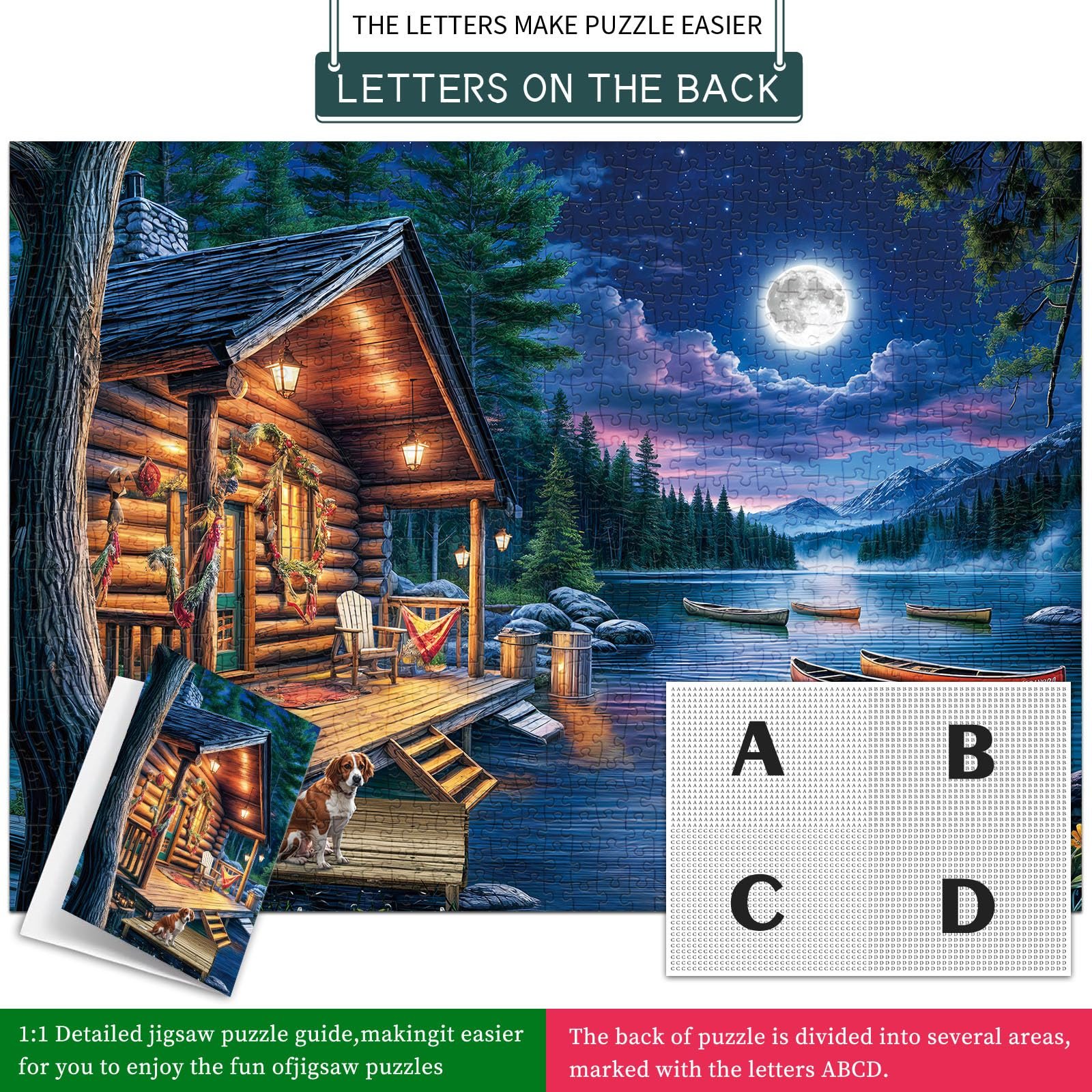 Пазл 1000 елементів Moonlight on the River 70 x 50 см, фото №3