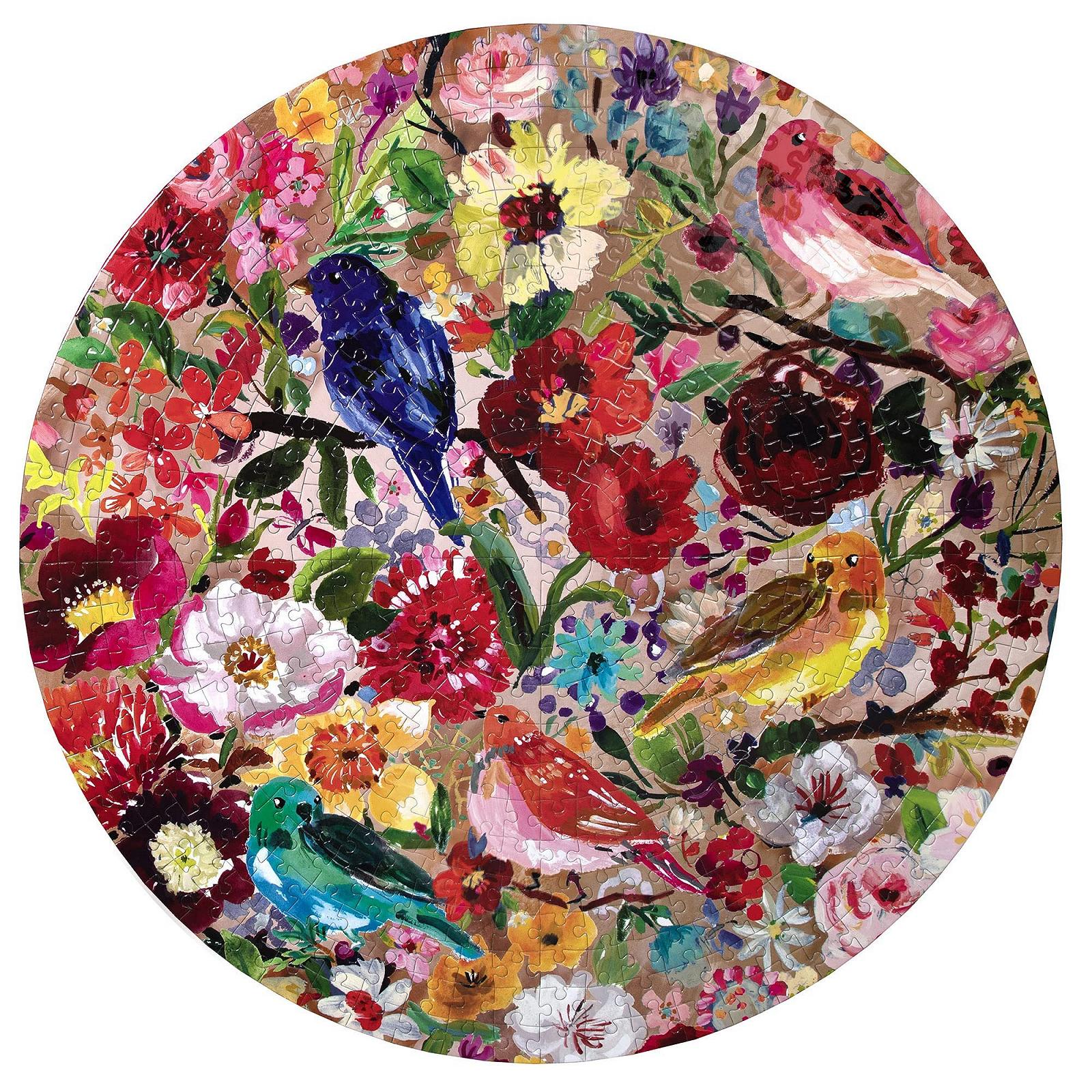 Пазл eeBoo Birds & Flowers 500 элементов круглый PZFBBL, фото №3