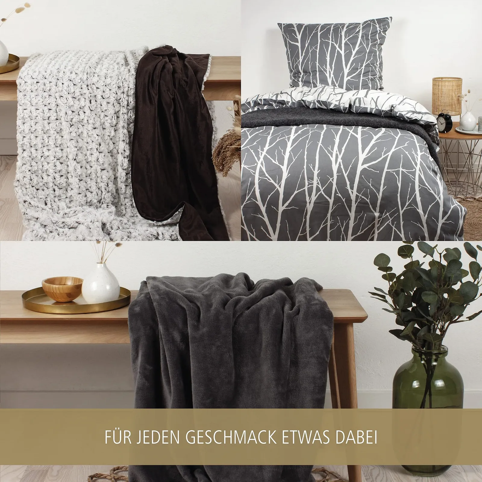 Вовняний плед ялинкою Arctic, однотонний, 130 x 200 см, світло-сірий, фото №6