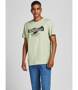 Футболка Jack&Jones TEE SS CREW NECK BLK 12205944-Swamp STANDARD fit Фисташковый 2XL - Фото 1