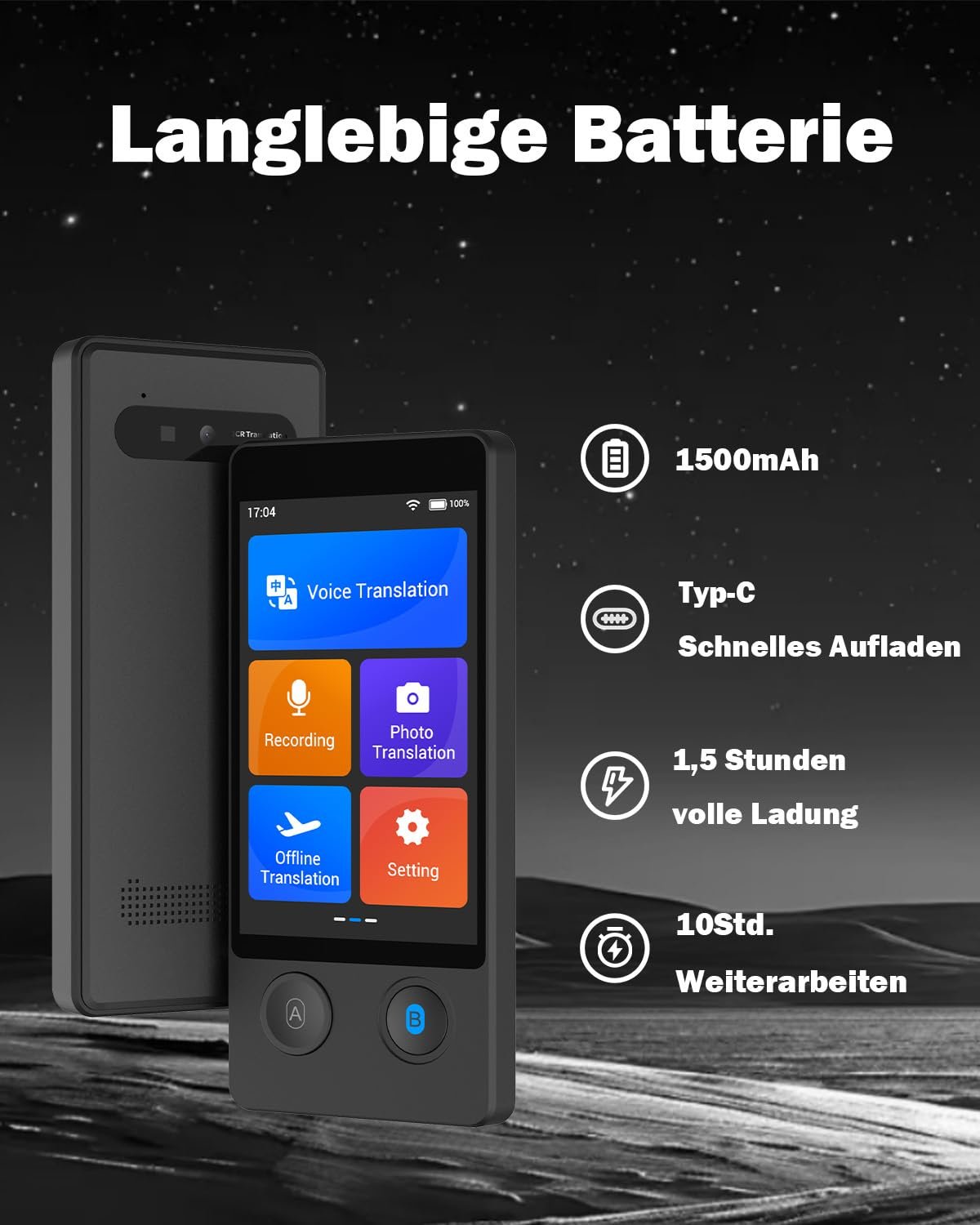 Переводчик Wooask W12, 144 языка, с голосовым выводом, фото №7