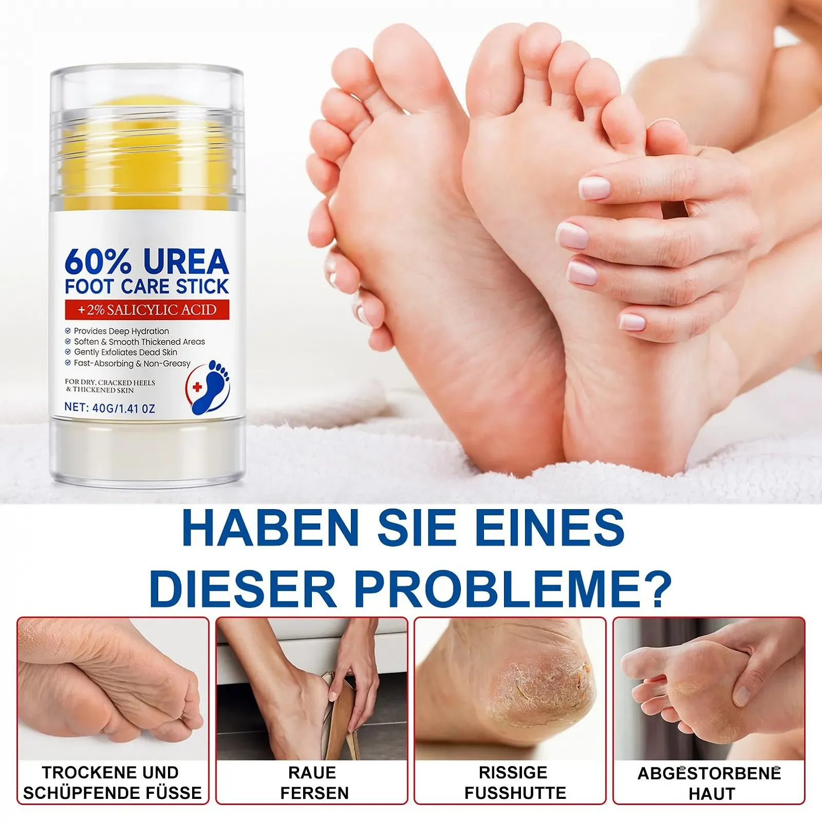 Крем-стик для ног Urea Cream 60% Urea от мозолей и трещин, фото №3