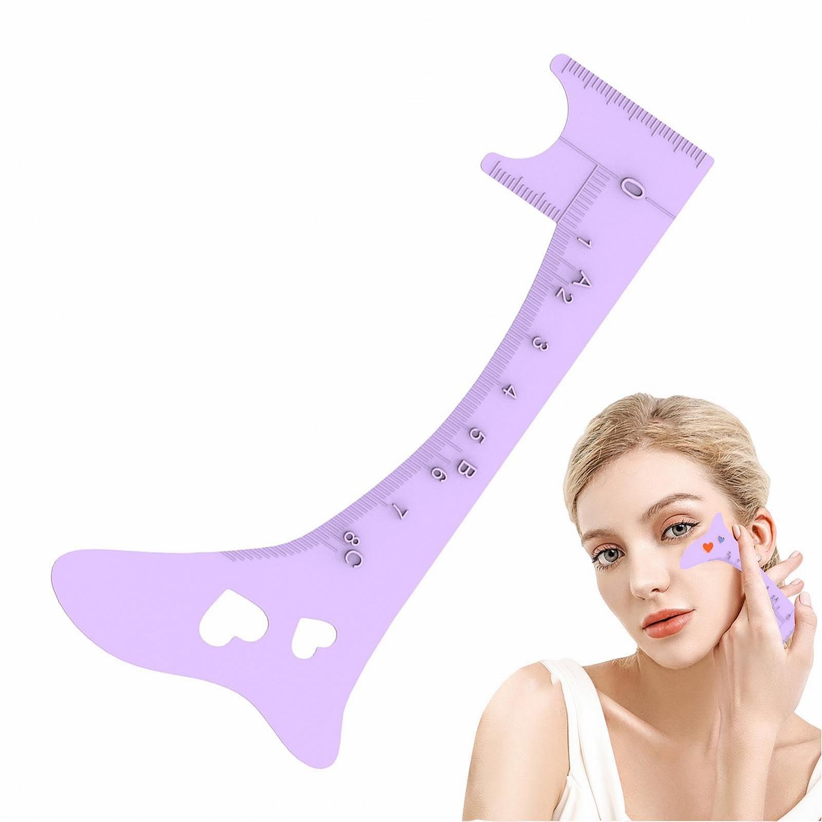 Лінійка Silikon Augenbrauenlineal Brow Makeup Vorlage Makeup Guide Tool Brow Positioning Ruler Professional Eye Makeup Tool, фото №7
