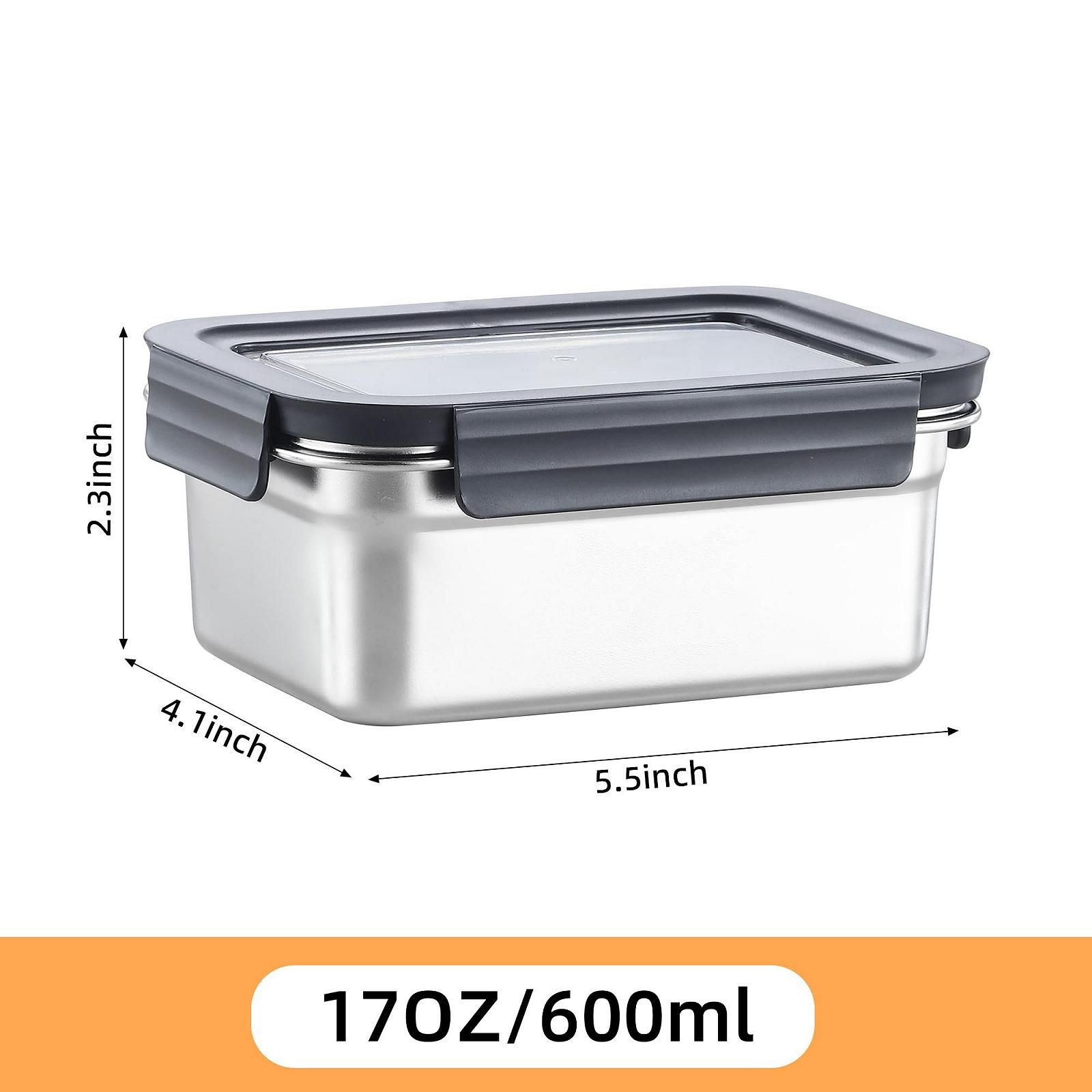Контейнери для їжі Misichao Stainless Steel 3 шт 600 мл, фото №2 Контейнери для їжі Misichao Stainless Steel 3 шт 600 мл, фото №2