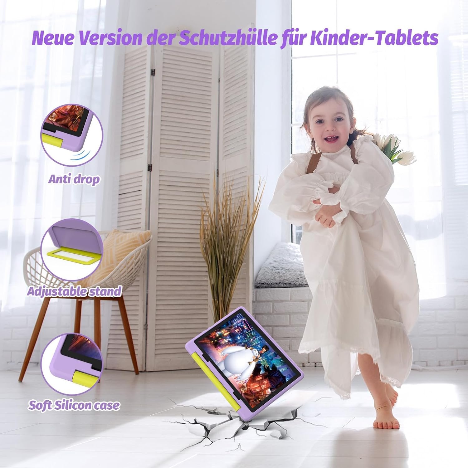 Планшет 10.1" Freeski KT1016 3+5/64Gb Android 14 5000 mAh фиолетовый, фото №6