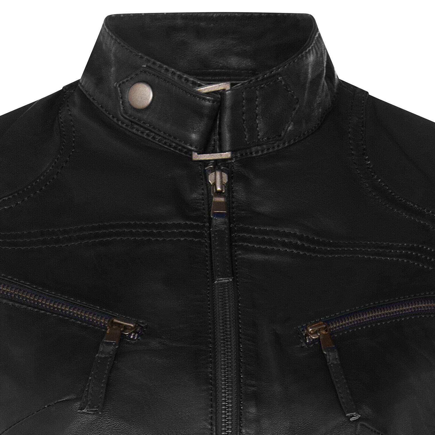 Куртка Infinity Leather Женская 100% Натуральная Кожа Slim Fit Классический Воротник, фото №4