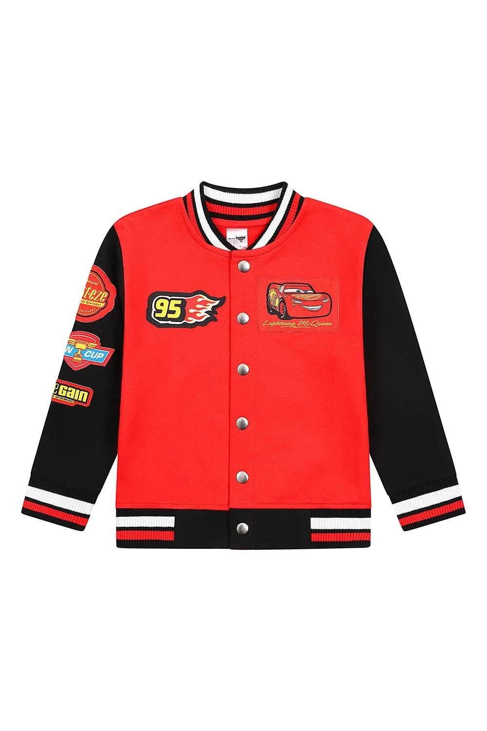 Куртка-бомбер Disney Cars Varsity Lightning McQueen в бейсбольном стиле для детей, фото №2 Куртка-бомбер Disney Cars Varsity Lightning McQueen в бейсбольном стиле для детей, фото №2