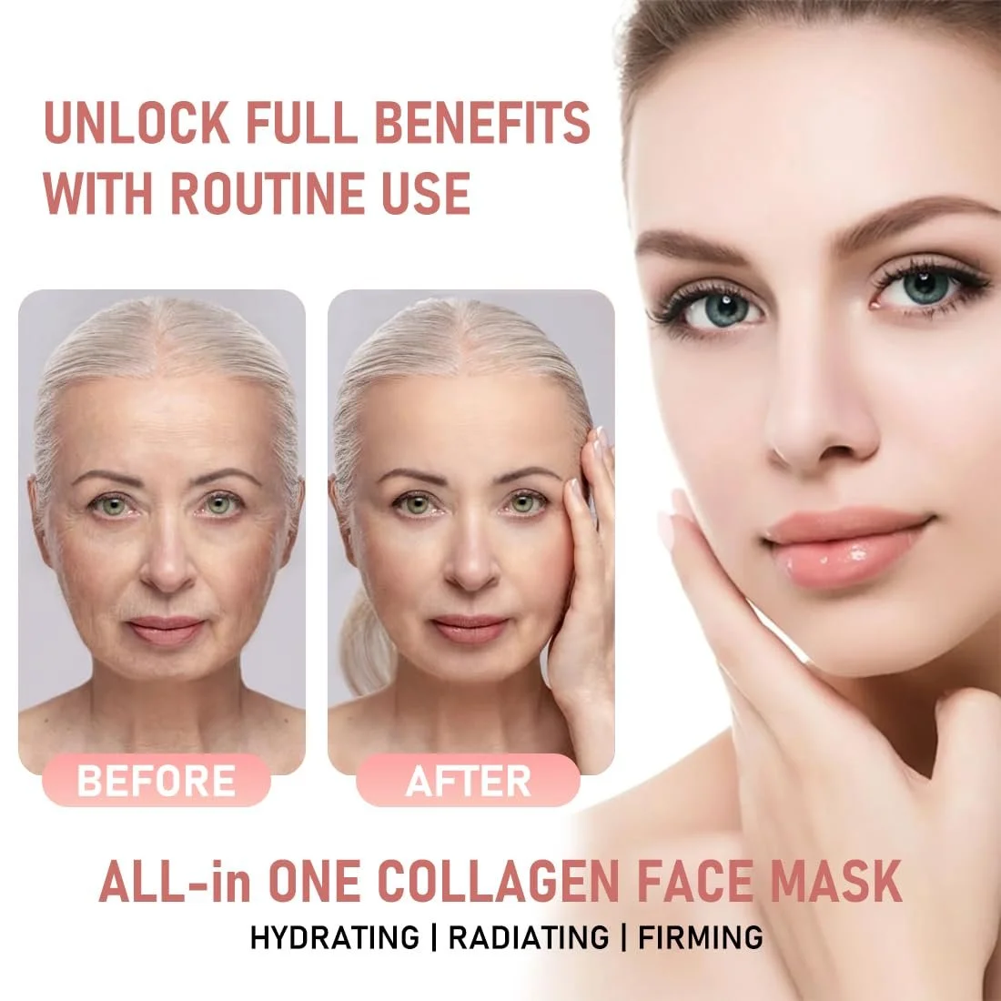 Маска Ночная Collagen Обёртывающая Маска Collagen Peel Off Pack of 2, фото №4 Маска Ночная Collagen Обёртывающая Маска Collagen Peel Off Pack of 2, фото №4