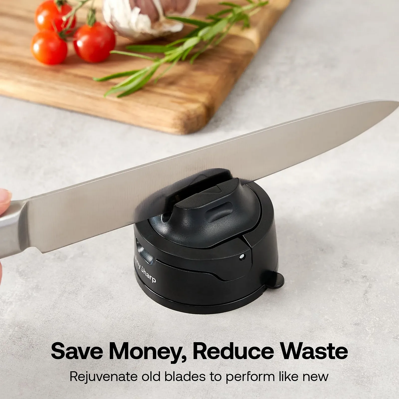 Точилка для ножей AnySharp Evo PowerGrip С присоской Черный, фото №2