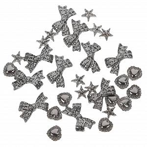 Аксессуары для ногтей (30 шт. в упаковке) DIY украшения для ногтей в стиле панк - Фото 1