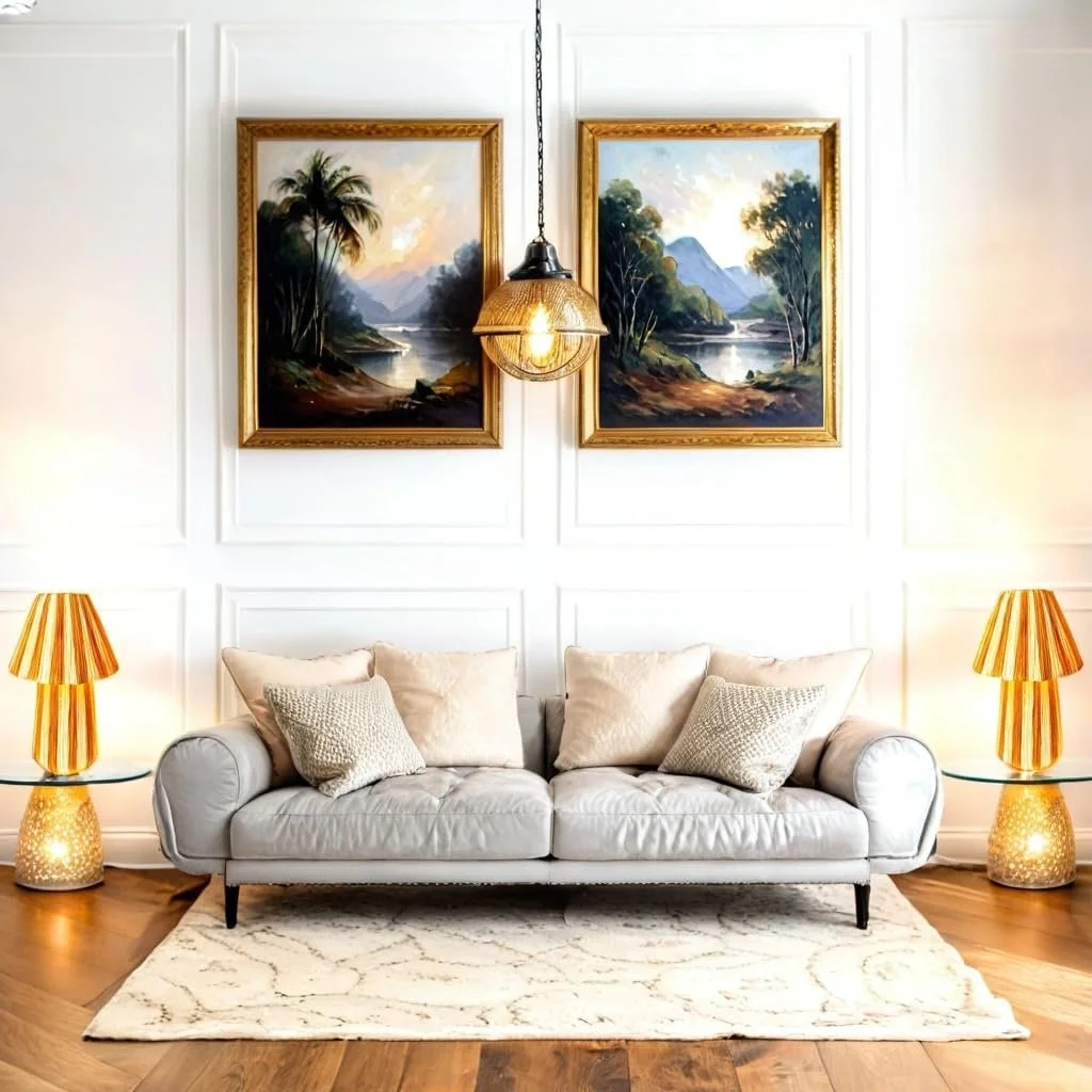 Настільна лампа Morjan Marrakech 40 см рафія бохо цоколь E27 Бежево-помаранчева, фото №5