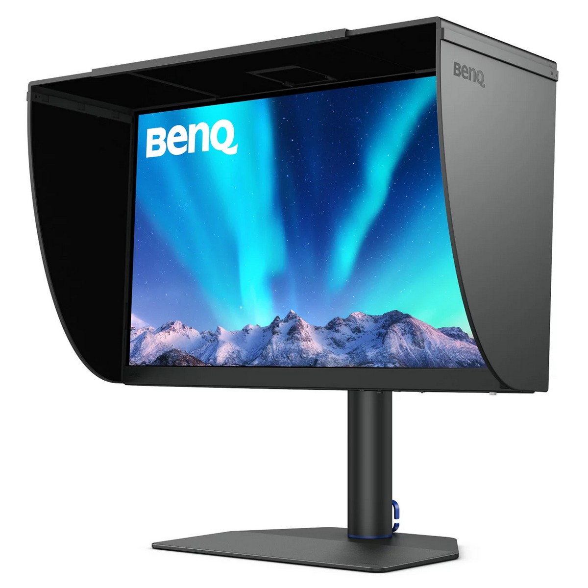 TFT 27" BenQ SW272Q 2K IPS 2хHDMI DP USB-C HAS USB-hub MCR Pivot сірий, фото №9