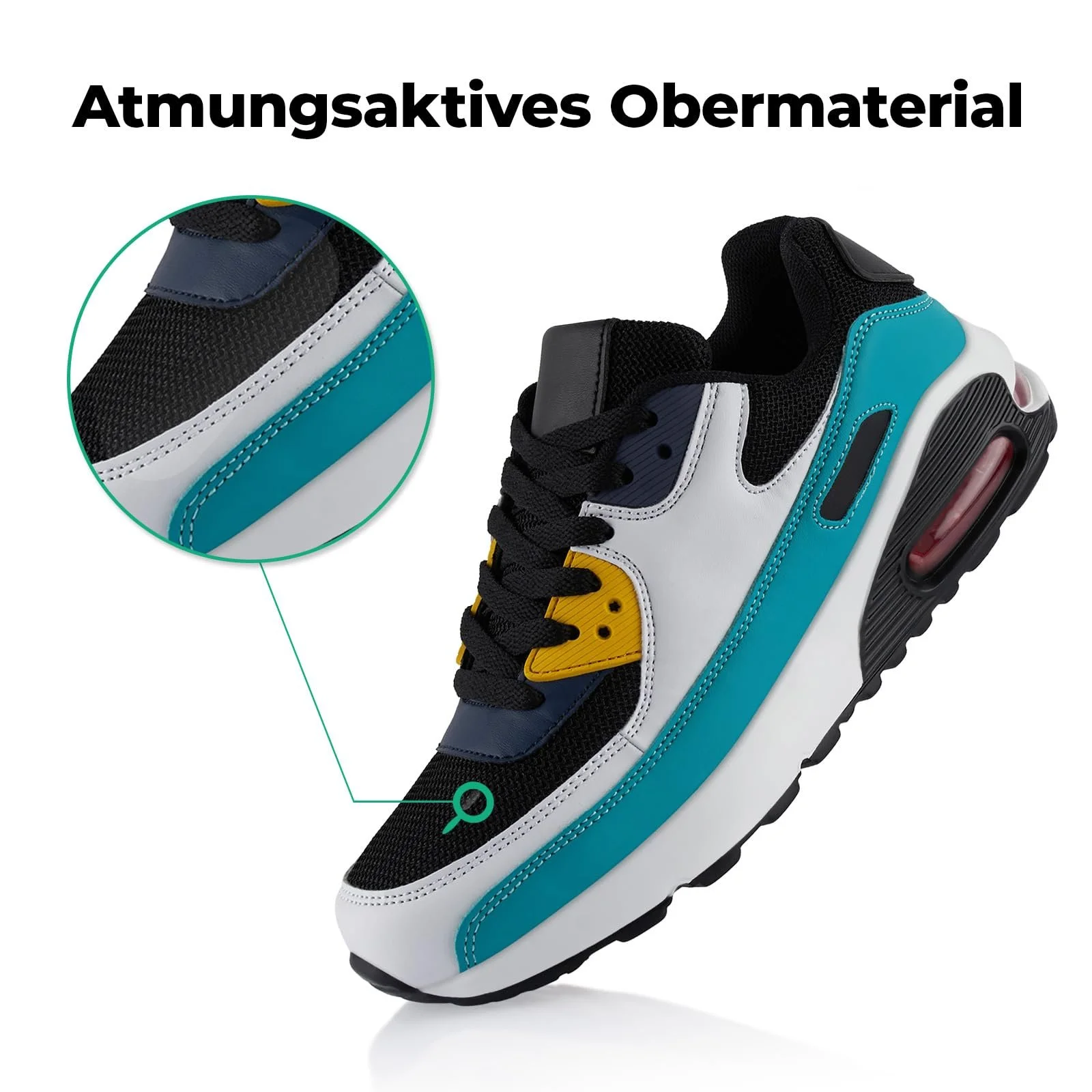 Кросівки Fusskleidung Унісекс Амортизовані спортивні Легкі бігові, фото №3