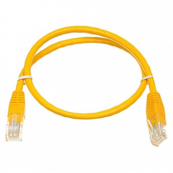 Патч-корд UTP Atcom RJ45 Cat.6, медь 3 м желтый, фото №2