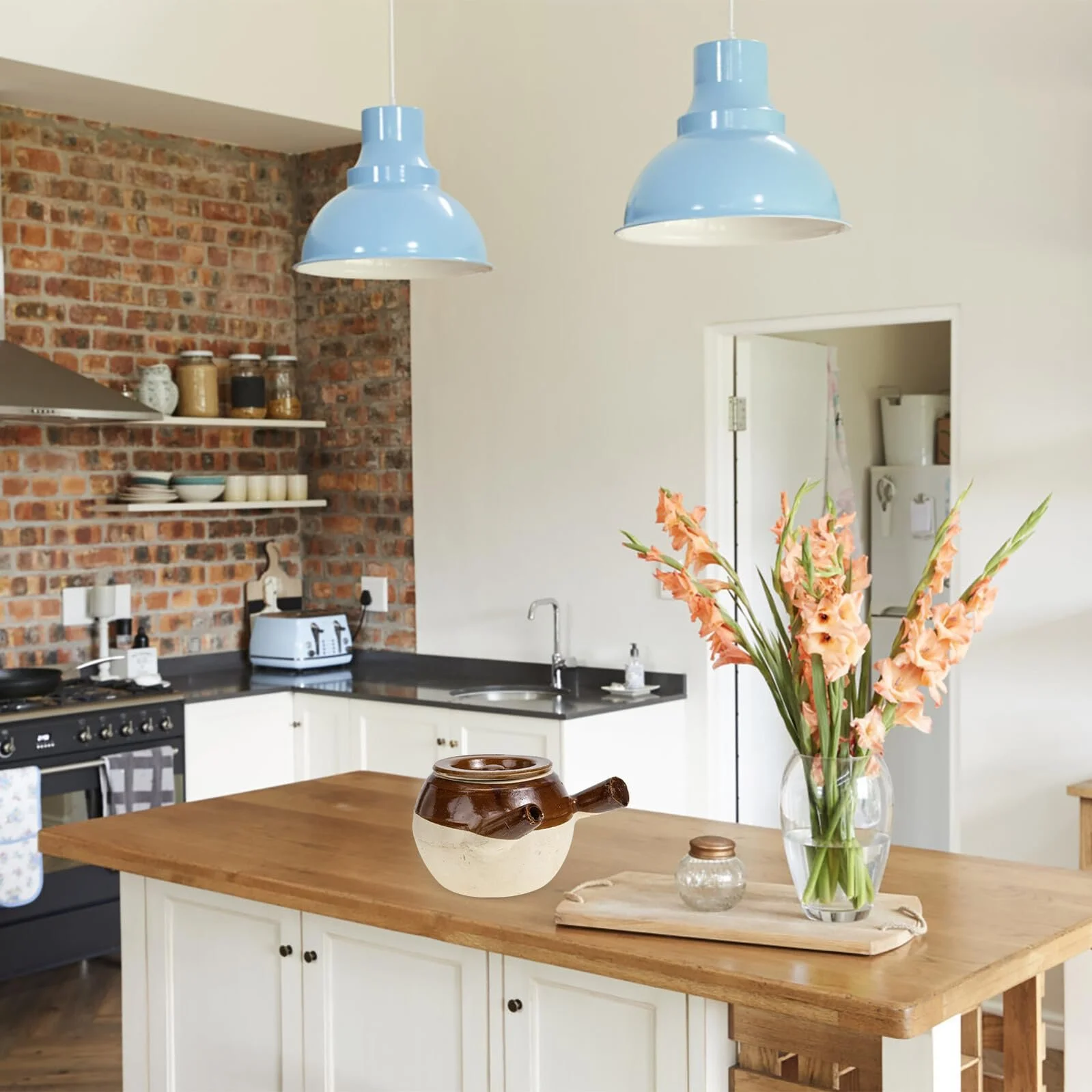 Горшок для запекания Toyvian керамический жаропрочный с эргономичной ручкой ручной работы, фото №6