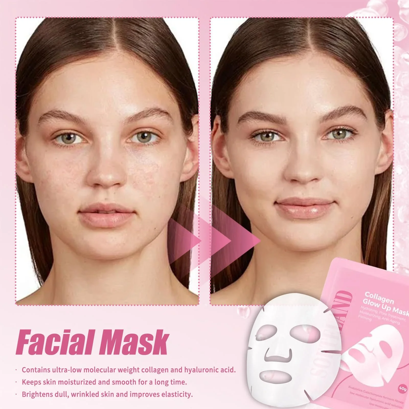 Маска для обличчя Quasi Bio Collagen для глибокого зволоження та пружності шкіри, фото №7 Маска для обличчя Quasi Bio Collagen для глибокого зволоження та пружності шкіри, фото №7