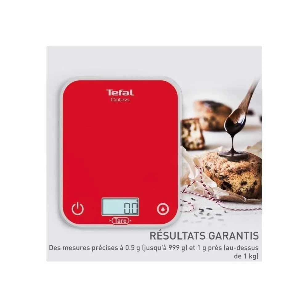 Електронні кухонні ваги Tefal Optiss BC50U3V0 5 кг Білі, фото №5 Електронні кухонні ваги Tefal Optiss BC50U3V0 5 кг Білі, фото №5