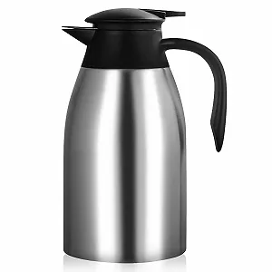 Термос Фляга из нержавеющей стали 2 л, Изолированный кувшин, Кофейник, Изолированный кувшин из нержавеющей стали, Термос Фляга для чая, Воды, Кофе, Молока - Фото 1