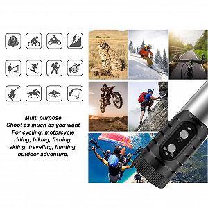 Екшн-камера Tbest Elmet Sports Cra WiFi 4K 120° Action Silver synthetic.ua - Фото 1