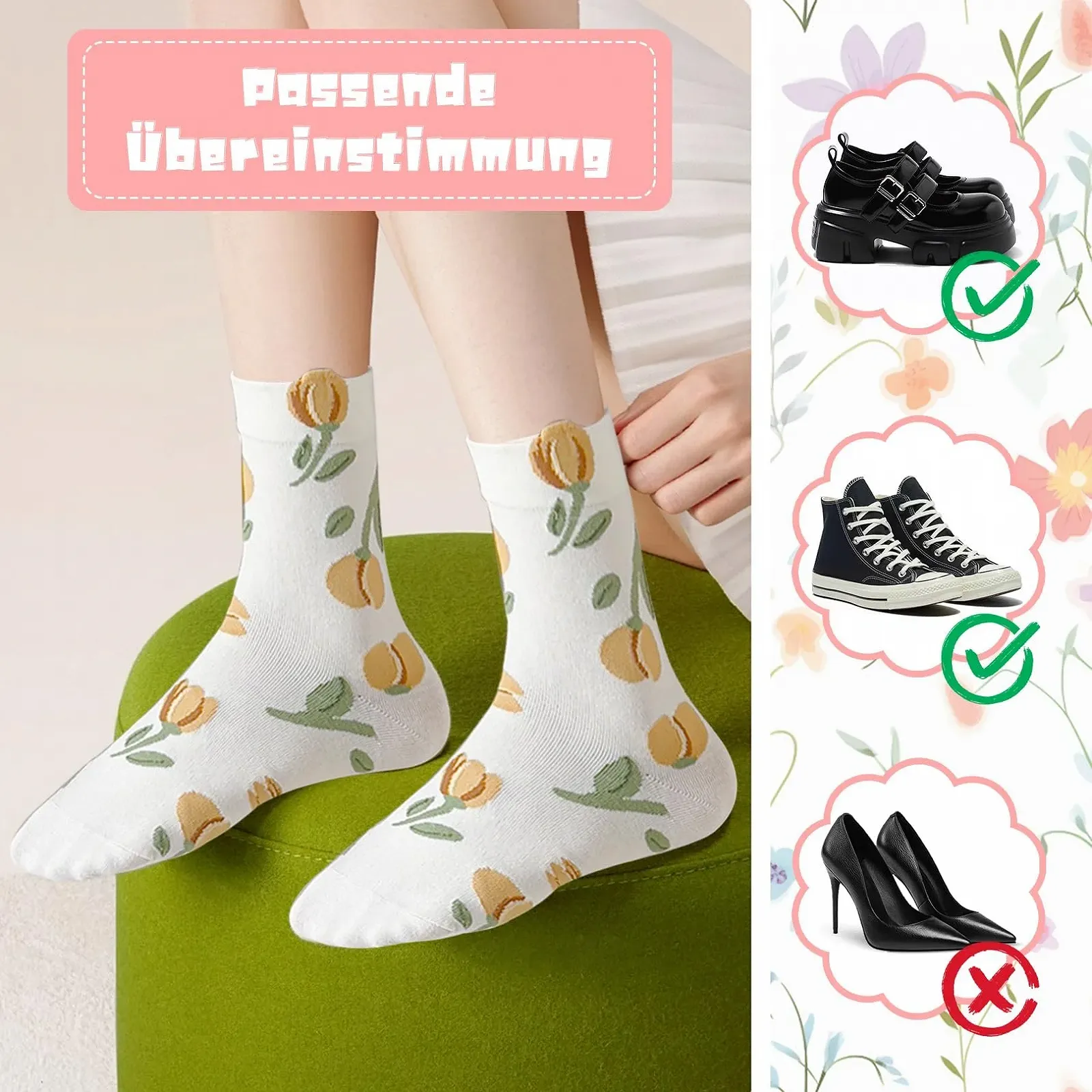 Шкарпетки Жіночі 39-42, 5 пар, з вишивкою, фото №5 Шкарпетки Жіночі 39-42, 5 пар, з вишивкою, фото №5