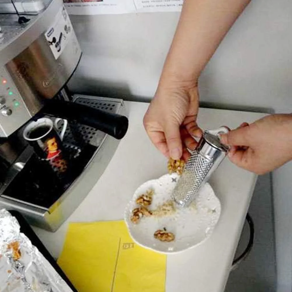 Багатофункціональний кухонний комбайн Silver з нержавіючої сталі для імбиру, часнику, мускатного горіха, фото №3