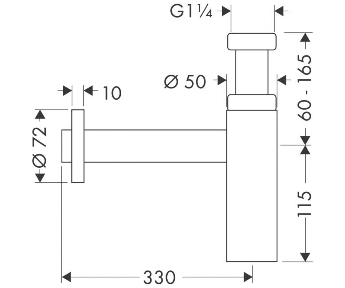 Сифон для раковини HANSGROHE Flowstar S 52105000, фото №2