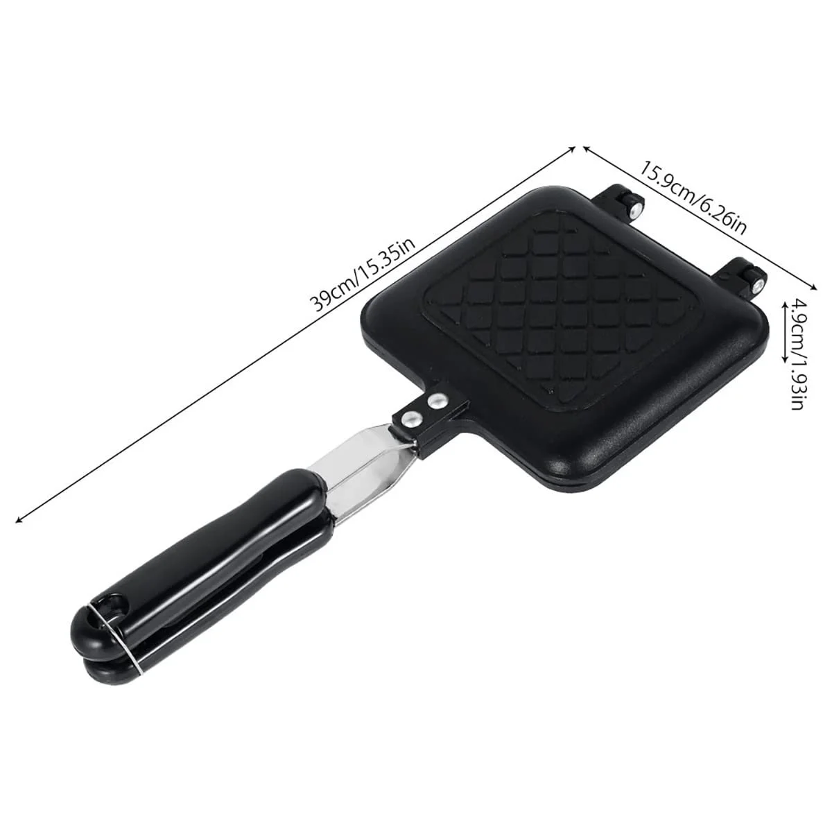 Сендвічниця Двостороння для смаження хліба Форма для сендвічів з антипригарним покриттям, фото №2 Сендвічниця Двостороння для смаження хліба Форма для сендвічів з антипригарним покриттям, фото №2