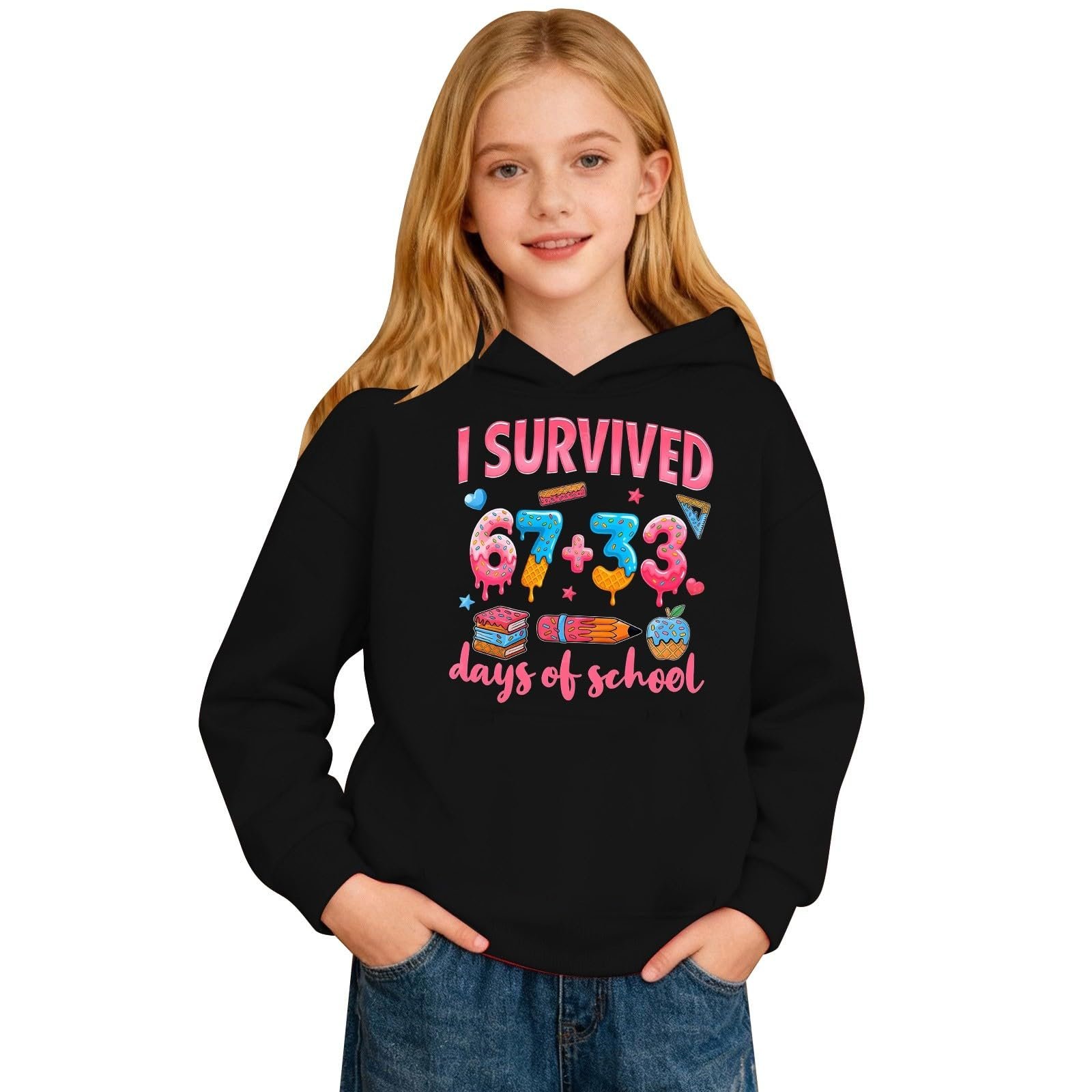 Худі Six Seven 67 Meme з довгими рукавами та капюшоном, фото №6