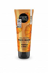 Маска для лица Organic Shop Balancing для жирной кожи Тыква и Мед (75 мл) - Фото 1