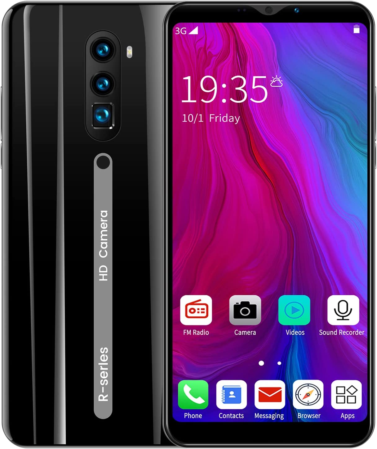 Смартфон 6.1" Rino 3 Pro / 1/32GB / 3G 2-SIM 4- ядра / Android 7.0 / Black, фото №1 Смартфон 6.1" Rino 3 Pro / 1/32GB / 3G 2-SIM 4- ядра / Android 7.0 / Black, фото №1