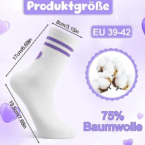 Жіночі тенісні шкарпетки Білий колір (4 пари) synthetic.ua - Фото 1