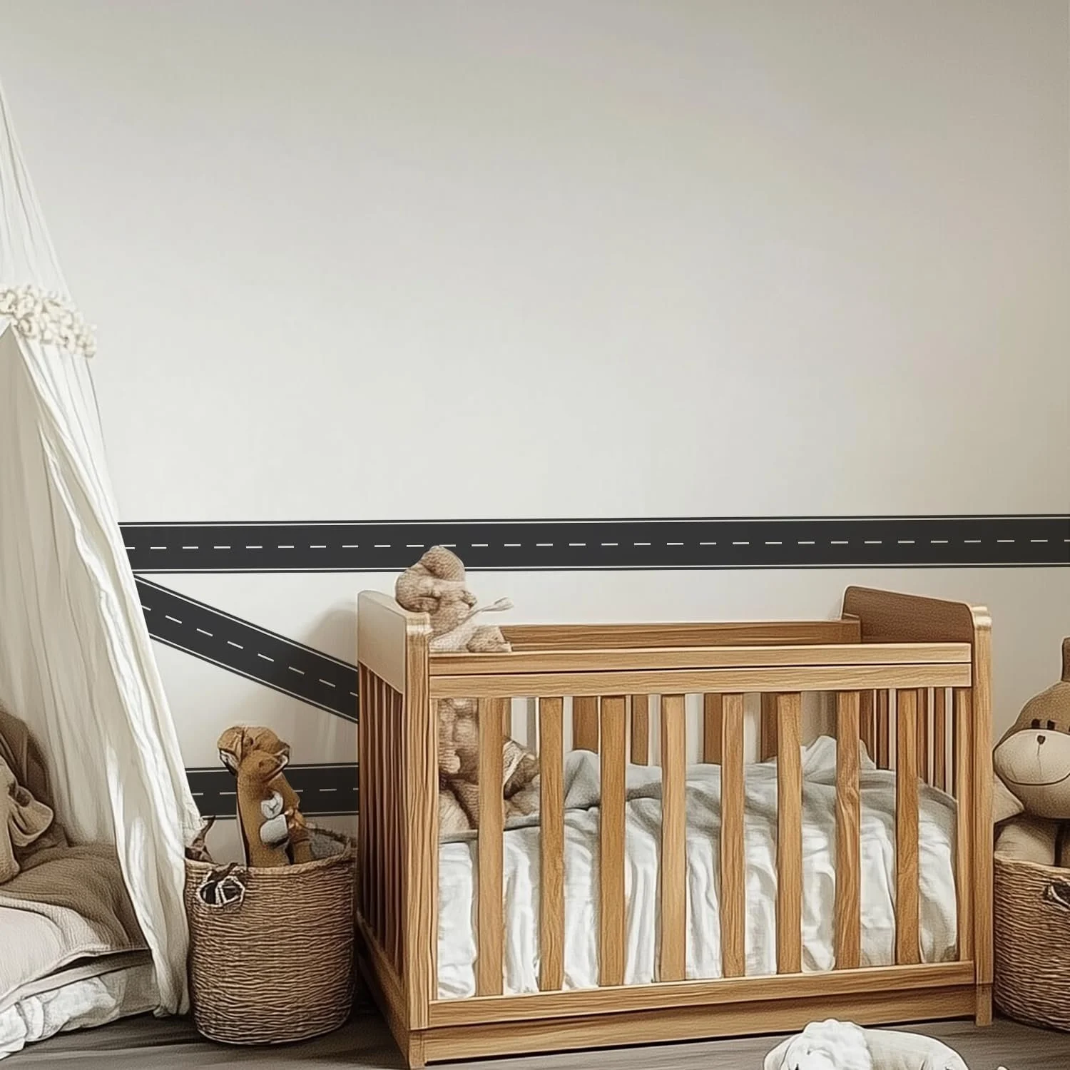 Наклейка на стіну Дорожня стрічка 10 см x 200 см, фото №7