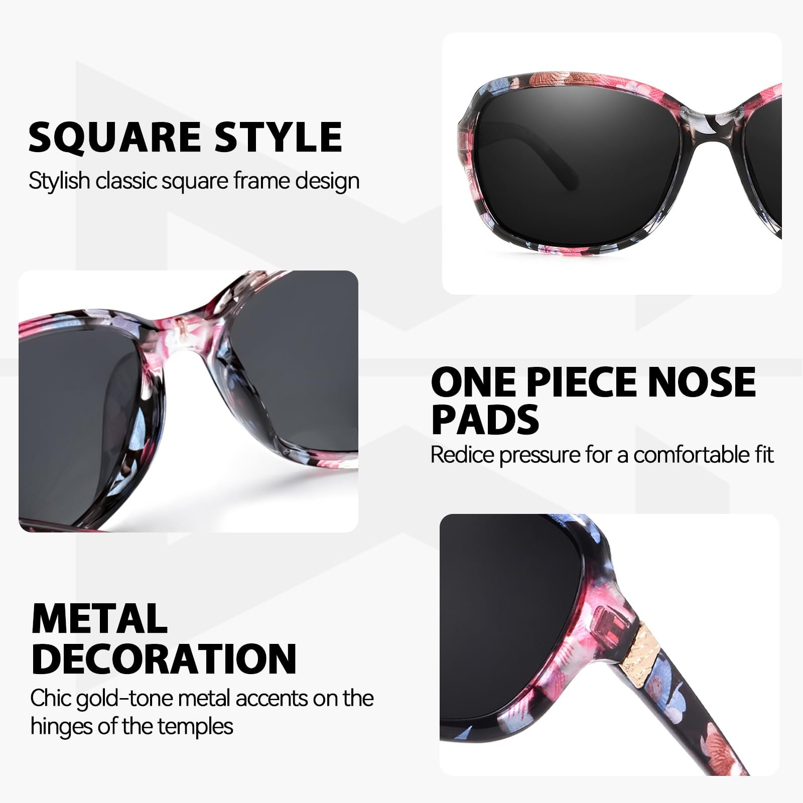 Поляризовані Жіночі Сонцезахисні Окуляри (2 шт. в упаковці) Myiaur UV400, фото №4