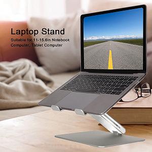 Підставка для ноутбука алюмінієвий сплав регульований кут для 27,9-39,6 см (11-15,6 дюймів) synthetic.ua - Фото 1
