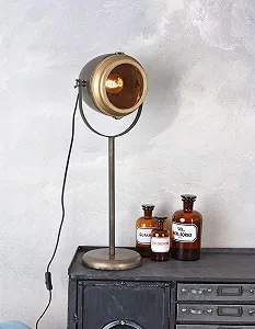 Настольная лампа Palazzo GMF019 Retro Metal Factory Black synthetic.ua - Фото 1