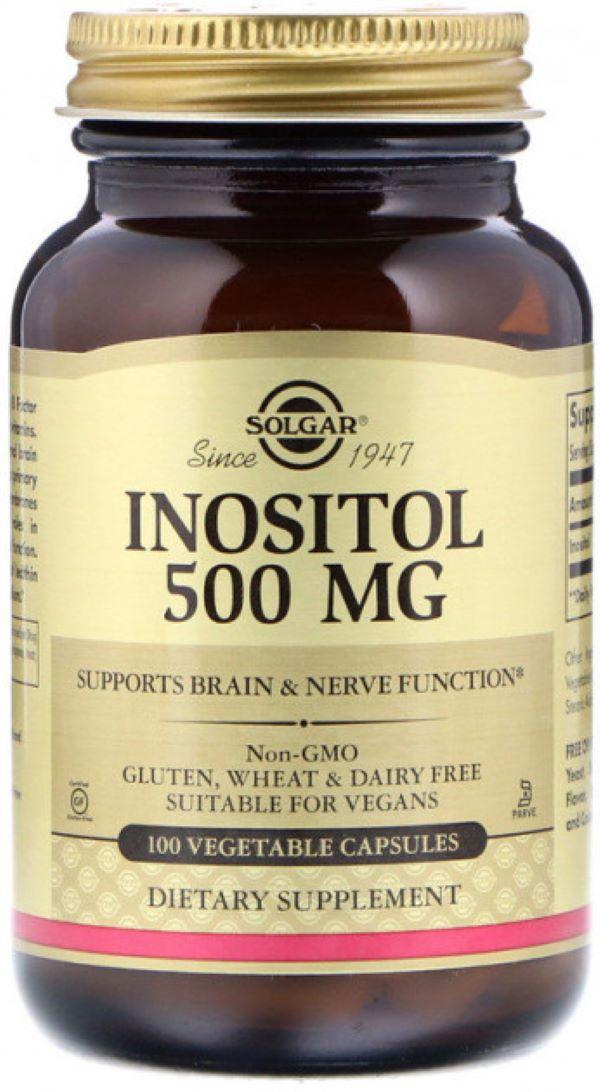 Инозитол Solgar Inositol 500 mg 100 veg caps, фото №1