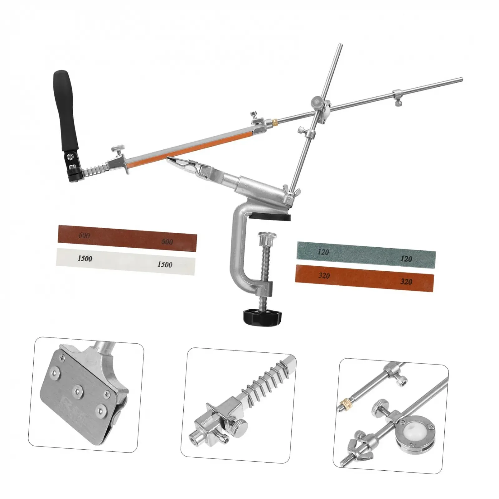 Точилка для ножей многофункциональная кухонная с фиксированным углом, фото №5